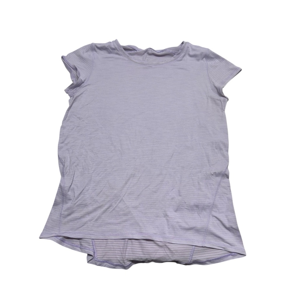 Lululemon Another Mile Short Sleeve Lavender Top